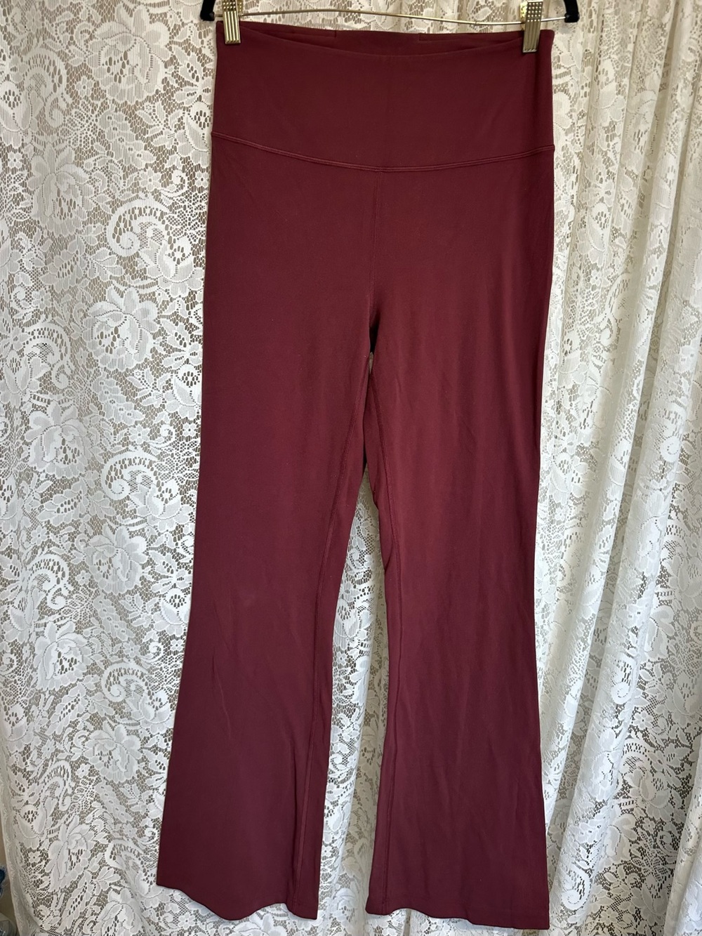 Lululemon Red Groove Super High Rise Flared Pant